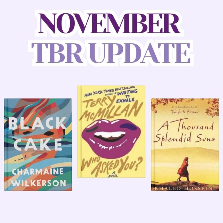 My November TBR – 3 NEW Books!
